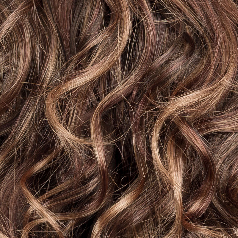 CHOCOLATE ROOTED 830.6 | Medium to Dark Brown Base with Light Reddish Brown Highlights and Dark Roots